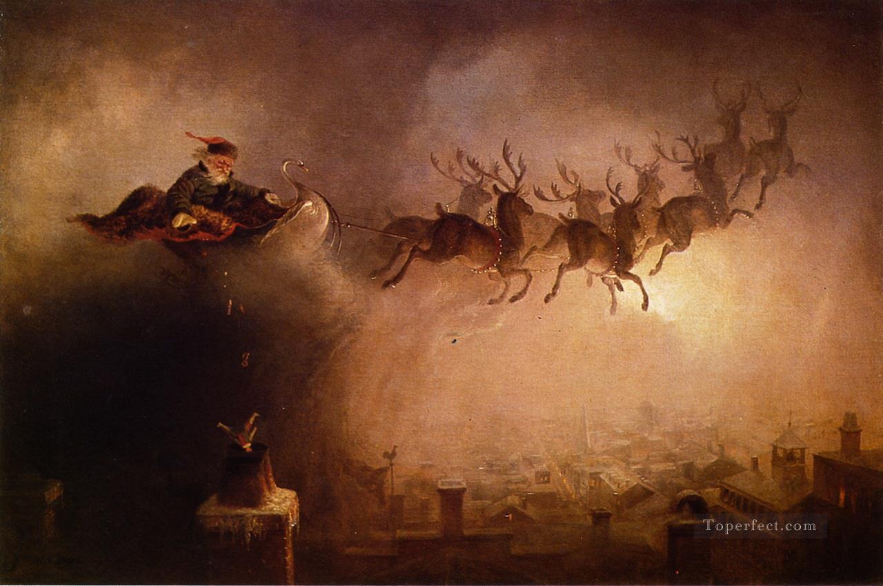 Santa Claus William Holbrook Beard Oil Paintings